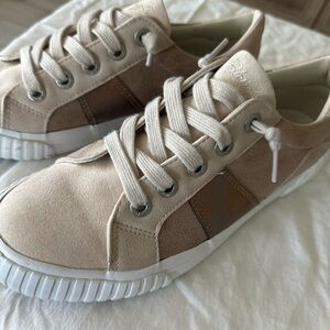 Blowfish Cream and Tan Sneakers